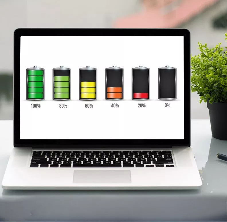 توجه به میزان شارژ باتری لپ تاپ